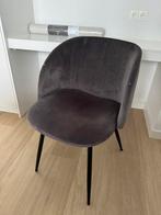 Sostrene Grene stoel grijs velours velvet, Huis en Inrichting, Stoelen, Metaal, Ophalen of Verzenden, Trendy, Eén