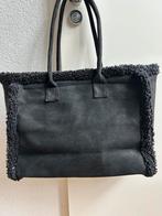 BOUTIQUE tas suede-look met teddybont zwart, -, Verzenden, Turquoise by Daan, Overige typen