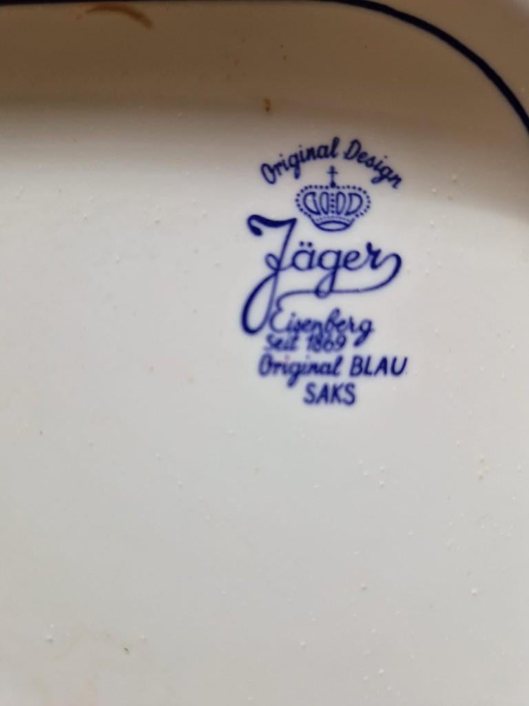 servies, Jäger (Jager) servies – Blauw Saks decor, Antiek en Kunst, Antiek | Servies los, Ophalen