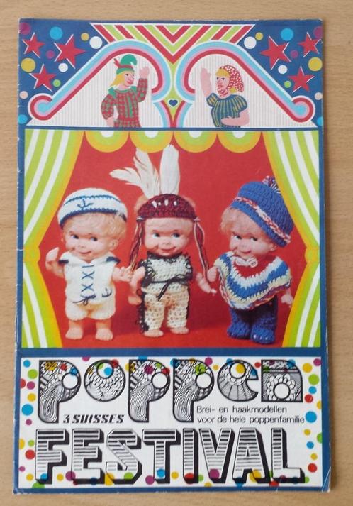 Poppenfestival – 3 Suisses – jaren 70 - breien + haken, Hobby en Vrije tijd, Breien en Haken, Gebruikt, Breien of Haken, Patroon of Boek