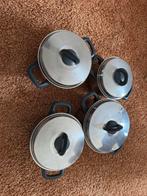 fissler Pannenset - 4 Pannen met Deksel, Ophalen, Gebruikt, Inductieplaat, Pannenset