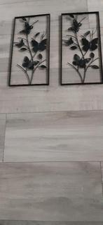 LEUKE  ZWARTE  METALEN WANDDECORATIE, Ophalen of Verzenden, Nieuw