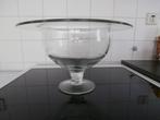 Vaas dik glas op voet met rand voor decoratie kalebassen, Ophalen, Overige kleuren, Minder dan 50 cm, Glas