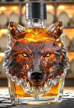 Prachtige glazen Whisky karaf Wolf (350ml), Verzamelen, Glas en Borrelglaasjes, Ophalen of Verzenden, Nieuw, Overige typen