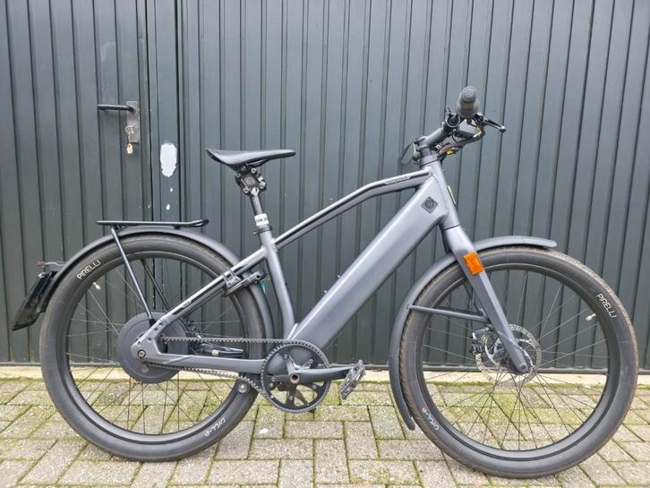 Stromer ST2 Belt Grijs, Fietsen en Brommers, Elektrische fietsen, Gebruikt, Stromer, 50 km per accu of meer, Ophalen