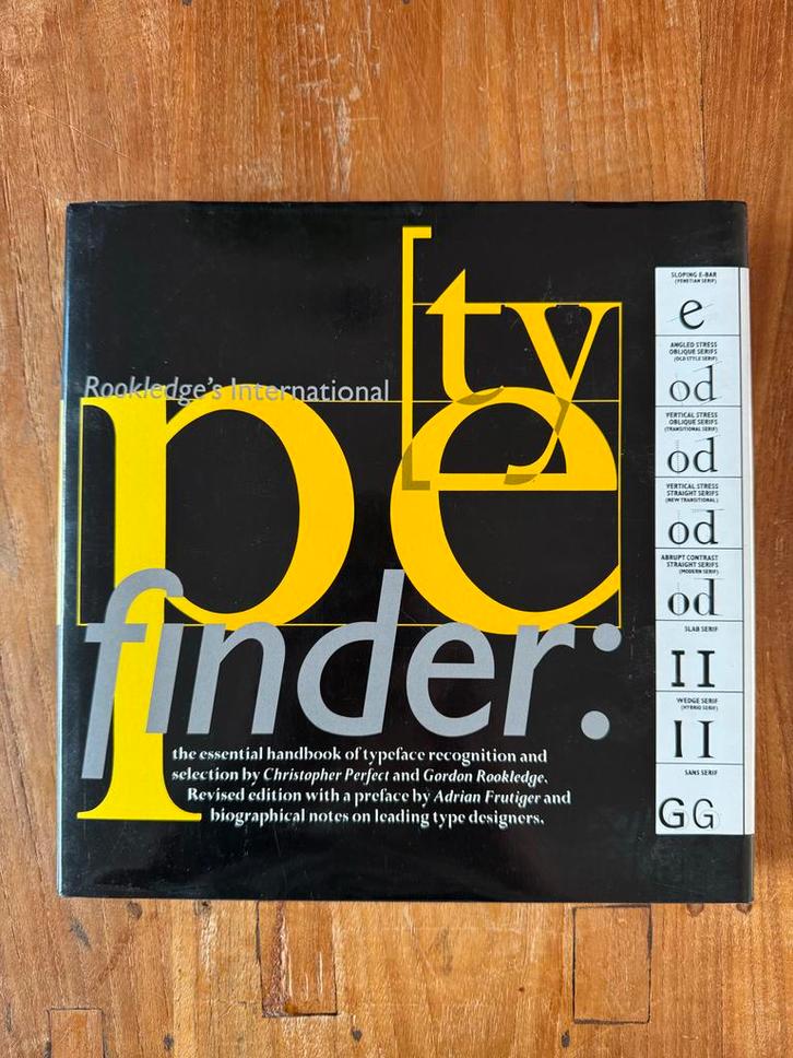 Rookledge's Type Finder - Typografie Handboek, Boeken, Kunst en Cultuur | Fotografie en Design, Zo goed als nieuw, Overige onderwerpen