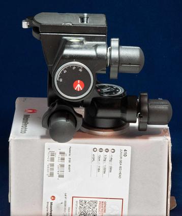 Manfrotto 410 Junior Geared Head & gebruiksaanwijzing!. beschikbaar voor biedingen