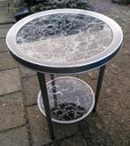 Antieke bauhaus rooktafel bijzettafel, Huis en Inrichting, Tafels | Bijzettafels, Minder dan 55 cm, Rond, Ophalen of Verzenden