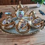 Gouden servies met blad, Antiek en Kunst, Antiek | Servies compleet, Ophalen