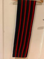 Vintage college sjaal wol rood blauw groen England, Verzenden, Pure new wool England, Overige maten, Sjaal