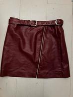 Wijnrood vintage stoer leerlook rock rokje 40/42, Maat 38/40 (M), Ophalen of Verzenden, Zo goed als nieuw, Boven de knie