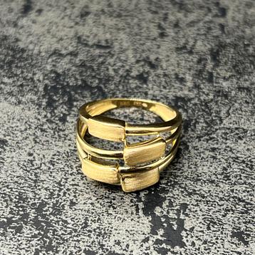 14k gouden ring nieuw italiaans model beschikbaar voor biedingen
