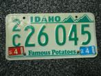 Kentekenplaat Licenseplate Idaho 2 USA, Verzenden, Gebruikt, Auto's