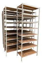 Overtoom combi-flip stellingen. L=100, D=50 / 100, H=250cm., Ophalen, Gebruikt