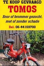 Bel:0644169700 TK. Gevraagd - Gezocht TOMOS Snor - Brommer, Fietsen en Brommers, Snorfietsen en Snorscooters, Ophalen, Tweetakt