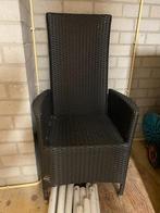 Tuinstoelen gevlochten kunststof weerbesteding - 6 stuks, Tuin en Terras, Ophalen, Zo goed als nieuw, Kunststof, Verstelbaar