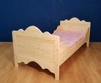 Massief houten bed zonder of met 2 bedladen, 85 tot 100 cm, Nieuw, Ophalen of Verzenden, Matras