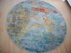 Rond Vloerkleed Sealife - Blauw Geel - 160 cm - netjes, Ophalen, Gebruikt, 150 tot 200 cm, Rond