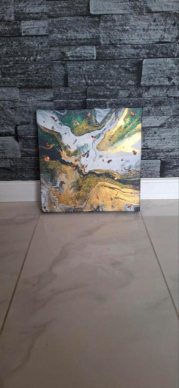Abstract schilderij - 3D, 29 x 30 cm beschikbaar voor biedingen