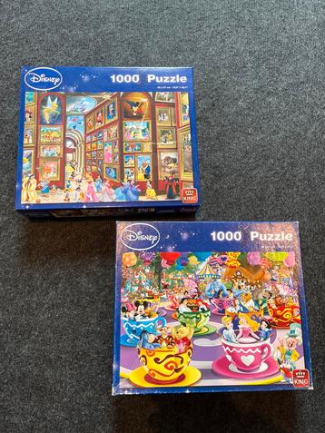 Twee Disney Puzzels 1000 Stukjes beschikbaar voor biedingen