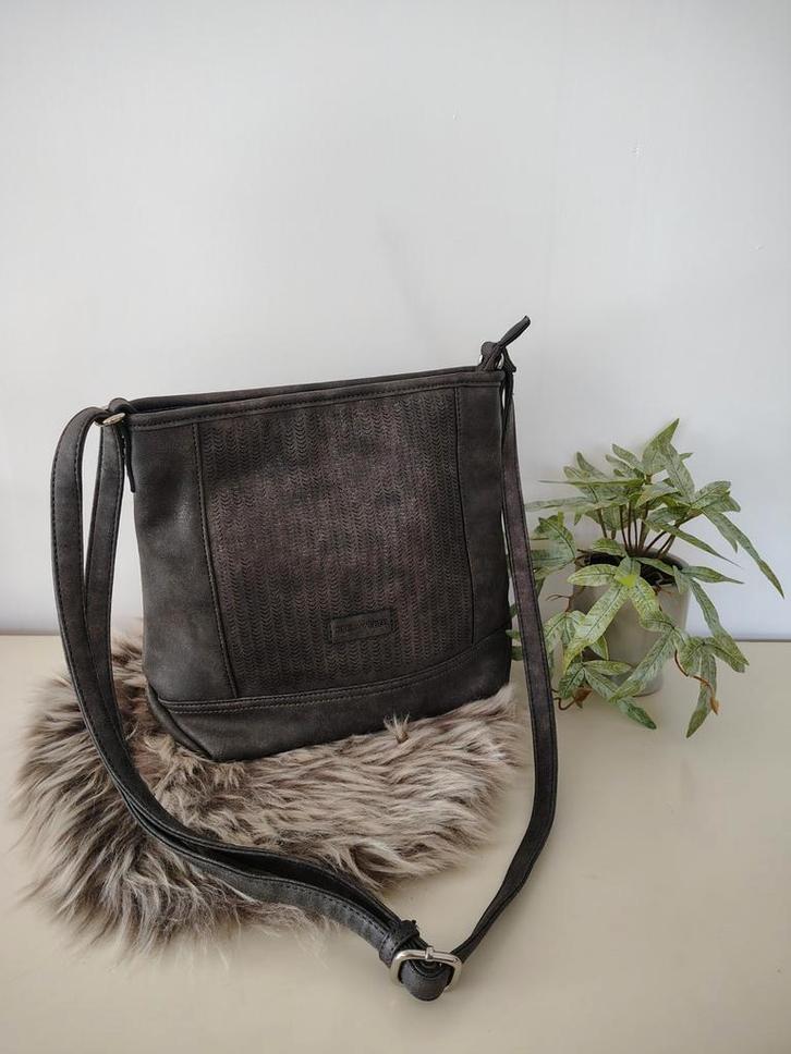 Gerry Weber Schoudertas - Stijlvol Donkergrijs, Sieraden, Tassen en Uiterlijk, Tassen | Damestassen, Zo goed als nieuw, Schoudertasje