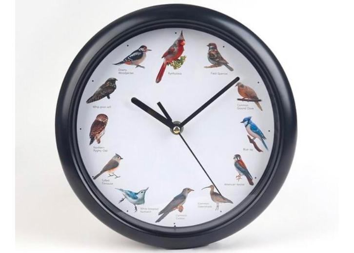 Wandklok met vogelgeluiden - Birdsong klok, Huis en Inrichting, Woonaccessoires | Klokken, Nieuw, Wandklok, Analoog, Ophalen of Verzenden