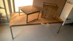 Eettafel 90x220 + twee koffietafels 60x60 van Loods 5!, Huis en Inrichting, Tafels | Eettafels, Ophalen, Eikenhout, 200 cm of meer