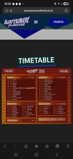 2x kaartje tekoop carnaval festival, Tickets en Kaartjes, Twee personen