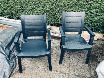 2 Florabest Tuinstoelen - Stapelbaar beschikbaar voor biedingen