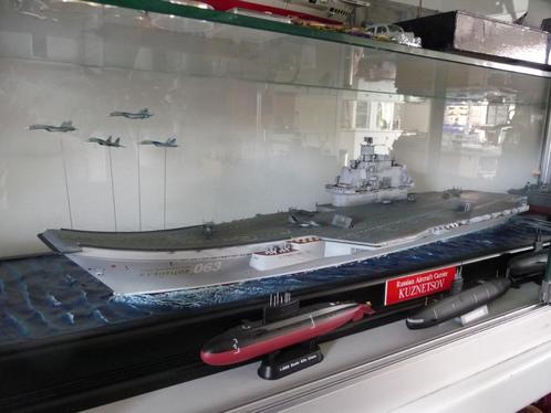 1/350 KUZNETSOV Carrier in zeediorama gebouwd, Hobby en Vrije tijd, Modelbouw | Boten en Schepen, Zo goed als nieuw, 1:200 of kleiner