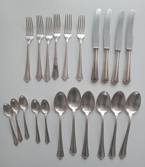 Jaren 50/60 vintage verzilverd bestek, Antiek en Kunst, Antiek | Bestek, Verzenden