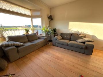 IKEA Kivik bank - 2x tweezits - grijs/groen - afbeelding 1