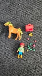 Playmobil pony en meisje, Ophalen of Verzenden, Zo goed als nieuw, Complete set