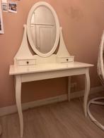 IKEA kaptafel HEMNES wit inclusief kruk, Ophalen, Zo goed als nieuw, 50 tot 100 cm, Minder dan 100 cm