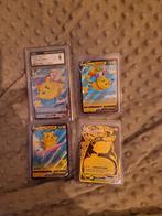 1 graded pikachu en 3 raw pikachu's, Ophalen of Verzenden, Zo goed als nieuw