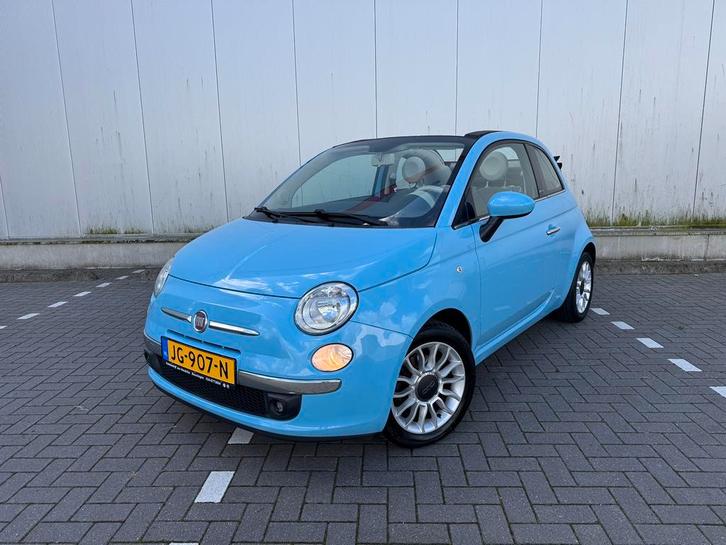 Fiat 500C Cabrio Babyblauw ! 0.9 Twinair 2011 Blauw, Auto's, Fiat, Bedrijf, 500C, ABS, Airbags, Airconditioning, Bluetooth, Boordcomputer