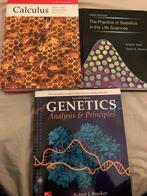 Studieboeken Calculus, Genetics, Statistics, Boeken, Diverse auteurs, Ophalen of Verzenden, Beta, WO