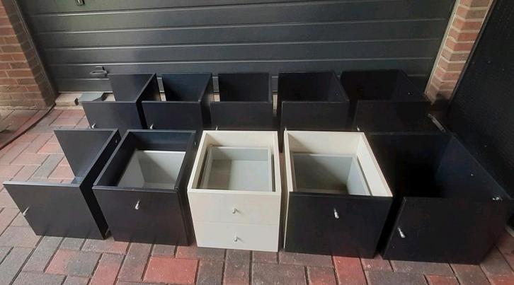 Ladekasten en deurtjes voor ikea kallax Vakkenkast, Huis en Inrichting, Kasten | Overige, Zo goed als nieuw, Ophalen