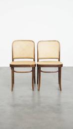 Set van 2 charmante bistro stoeltjes in de stijl van Thonet, Huis en Inrichting, Stoelen, Ophalen, Gebruikt, Twee, Bruin
