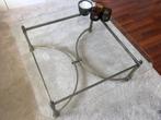 Glazen salontafel vintage, Minder dan 50 cm, Gebruikt, Vintage, Ophalen