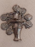 Muurkandelaar,koperen kandelaar. Vintage., Ophalen of Verzenden