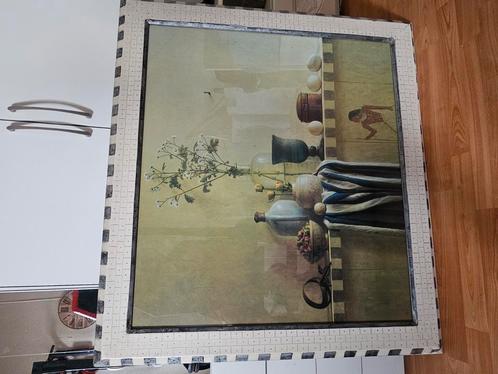 Stilleven met Egyptische, Antiek en Kunst, Antiek | Spiegels, Minder dan 100 cm, Ophalen of Verzenden