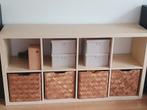 Ikea kallax kast plus bamboe manden, Ophalen, Zo goed als nieuw, 25 tot 50 cm, Minder dan 150 cm