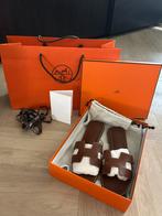 Hermes oran slippers (origineel), Slippers, Bruin, Ophalen of Verzenden, Zo goed als nieuw