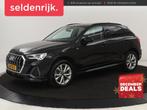 Audi Q3 45 TFSI e S edition | Stoelverwarming | Adaptive cru, Auto's, Gebruikt, Euro 6, Leder en Stof, Zwart