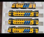 NS Rivarossi 4 delige mDDM set met motorwagen goede staat, Treinset, Gelijkstroom, Ophalen, Overige merken