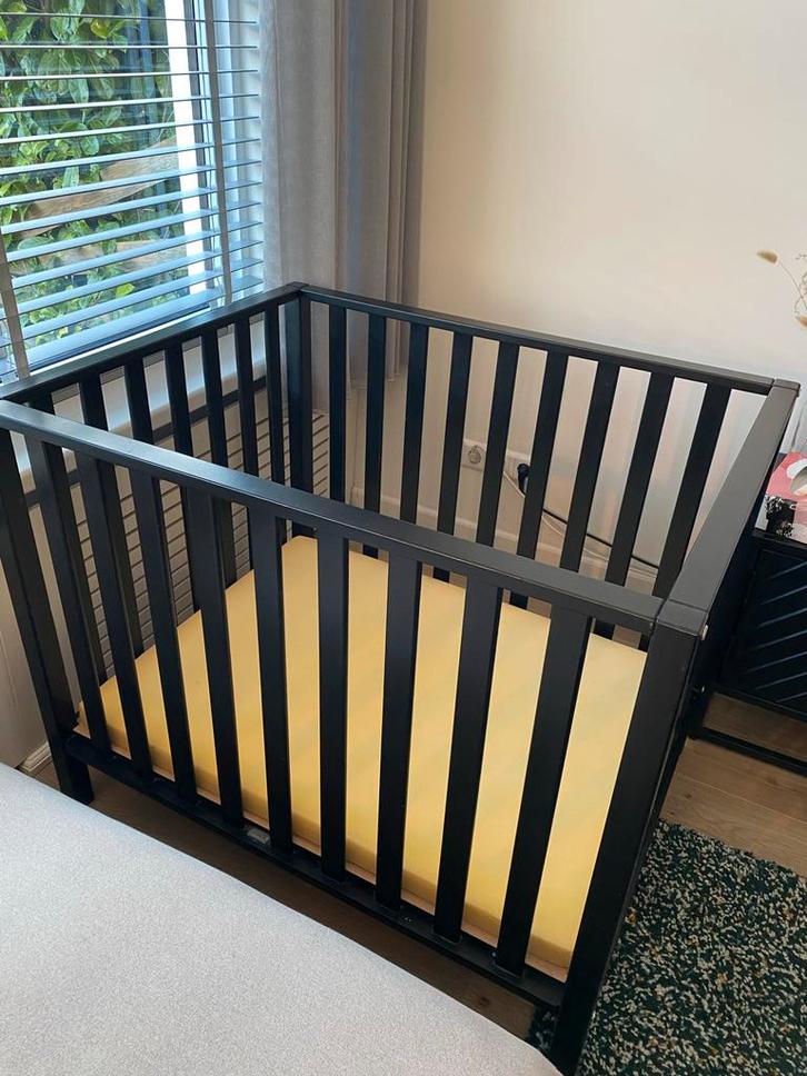 Box Fleur - Zwart, Kinderen en Baby's, Boxen, Zo goed als nieuw, Vierkant, Boxkleed, Ophalen