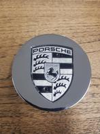 Porsche naafdoppen chroom zwart/wit, Verzenden, Nieuw