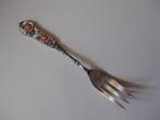 Vintage vork / verzilverd rozen emaille / Pako Rhenen, Antiek en Kunst, Ophalen