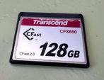TRANSCEND CFAST 2.0 CFX650 - FLASHGEHEUGENKAART, Ophalen of Verzenden, Gebruikt, Videocamera, 128 GB